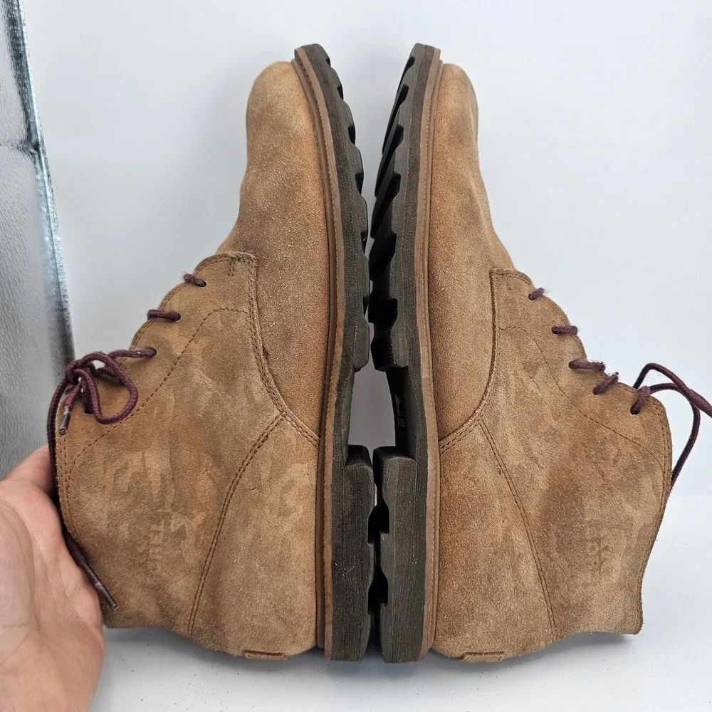 Sorel Madson Chukka Tan Suede Camo Lace Up Boots Mens 9.5 NM2462-286